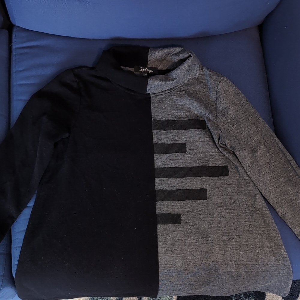 Sydney Project Two-Tone Black & Gray woman's shirt